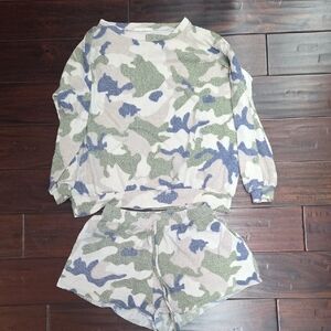 Women's Camouflage Pajama Set